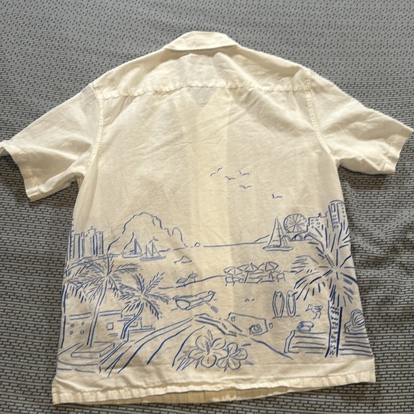 Club Monaco Seaside Print Shirt - Picture 5 of 5